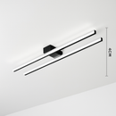 Plafonnier design industriel LED avec barre lumineuse Warren