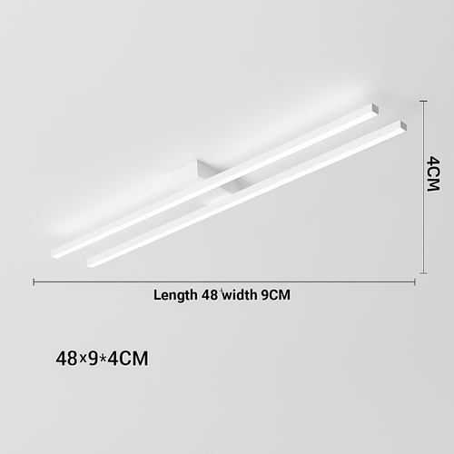 Plafonnier design industriel LED avec barre lumineuse Warren