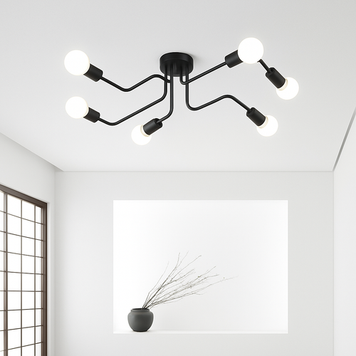 Plafonnier design à LED avec plusieurs bras - vue 3 sur 7