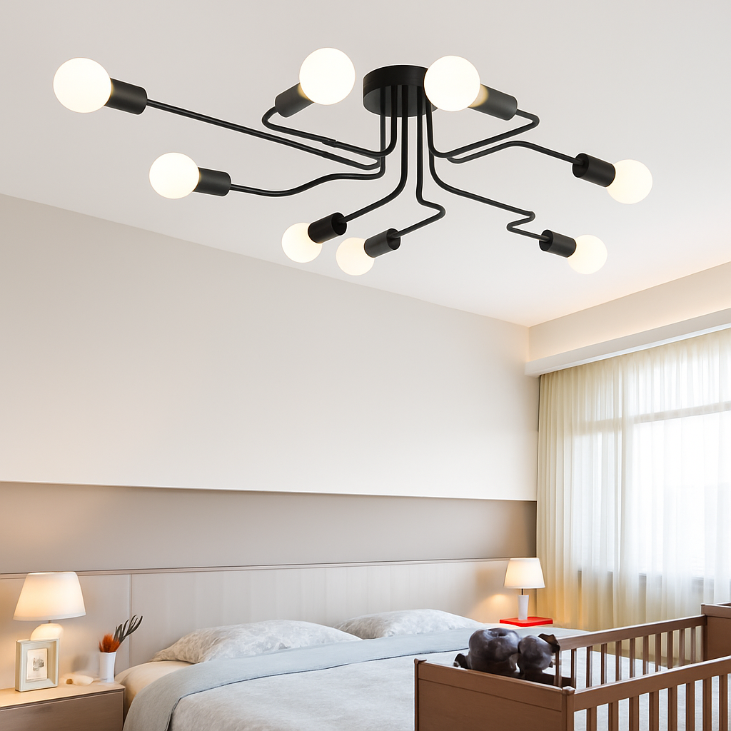 Plafonnier design à LED avec plusieurs bras - vue 4 sur 7