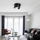 Plafonnier design à LED avec plusieurs cylindre en métal Loft
