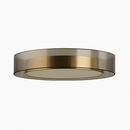 Plafonnier design LED doré avec disque Loft