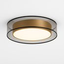 Plafonnier design LED doré avec disque Loft