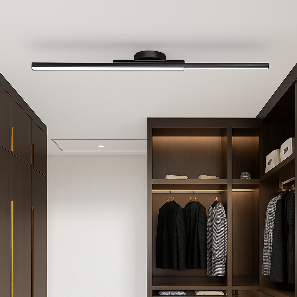 Plafonnier design LED linéaire et minimaliste Dallas - vue 4 sur 8