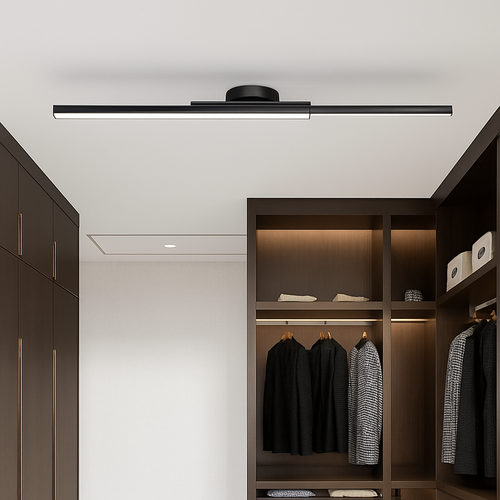 Plafonnier design LED linéaire et minimaliste Dallas - vue 5 sur 8