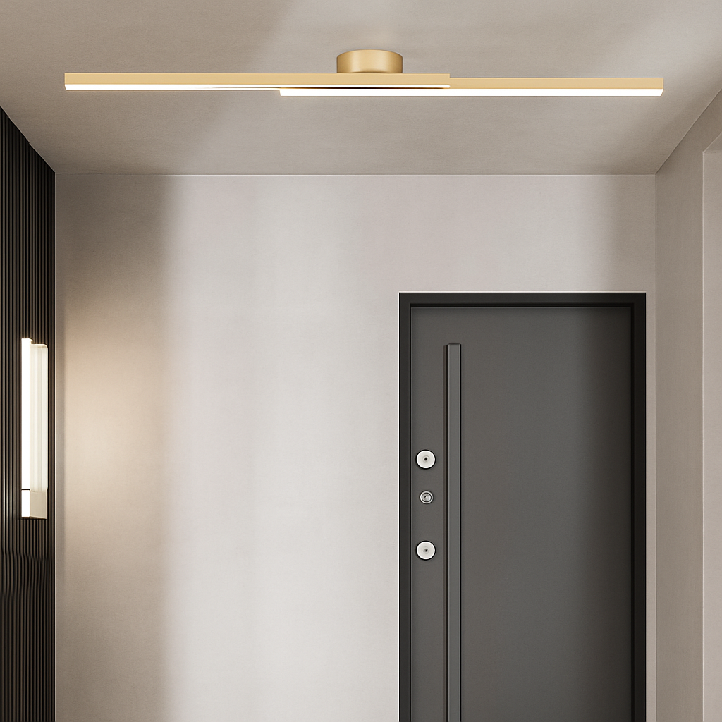 Plafonnier design LED linéaire et minimaliste Dallas - vue 5 sur 8