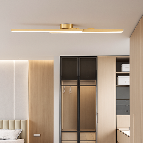 Plafonnier design LED linéaire et minimaliste Dallas - vue 7 sur 8
