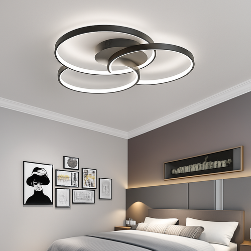 Plafonnier design LED rosace trois cercles Bwart - vue 5 sur 8