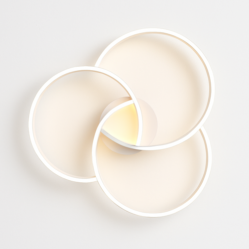 Plafonnier design LED rosace trois cercles Bwart - vue 8 sur 8