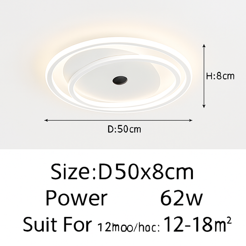 plafonnier design minimaliste pour un éclairage d'ambiance élégant - vue 11 sur 14