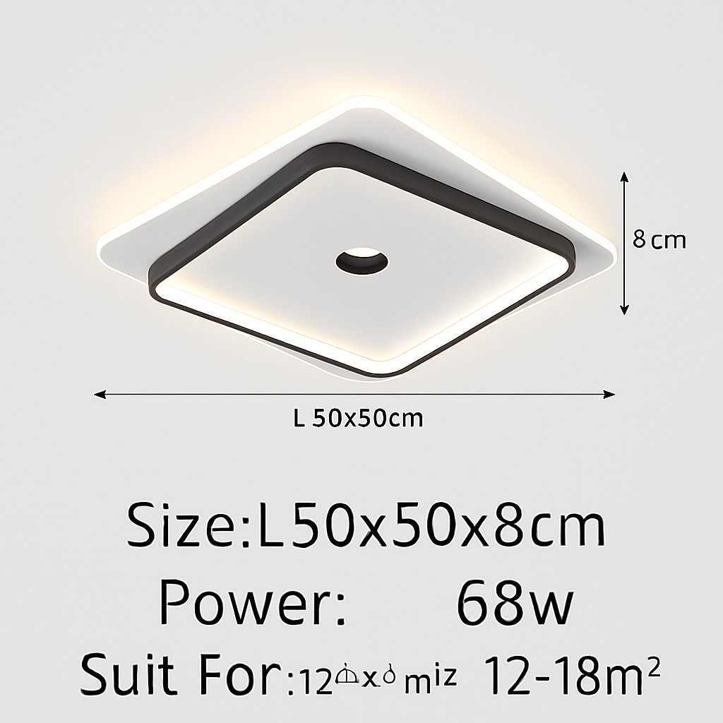 plafonnier design minimaliste pour un éclairage d'ambiance élégant - vue 13 sur 14