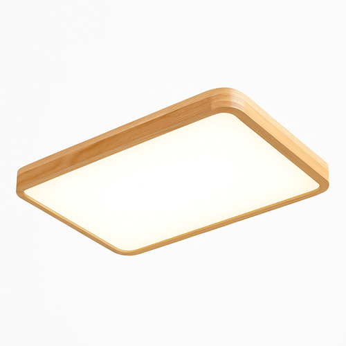 Plafonnier en bois à LED (plusieurs formes) - vue 2 sur 15