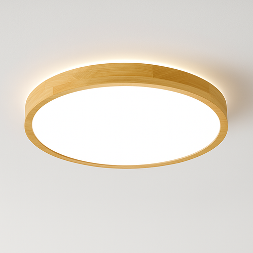 Plafonnier en bois à LED (plusieurs formes) - vue 12 sur 15