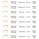 Plafonnier en bois à LED (plusieurs formes)