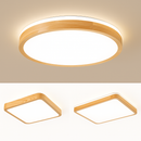 Plafonnier en bois à LED (plusieurs formes)
