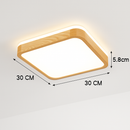 Plafonnier en bois à LED (plusieurs formes)