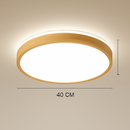 Plafonnier en bois à LED (plusieurs formes)