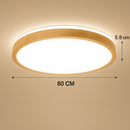 Plafonnier en bois à LED (plusieurs formes)