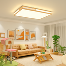 plafonnier en bois naturel à led pour décoration intérieure