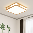 plafonnier en bois naturel à led pour décoration intérieure