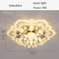 plafonnier en cristal fleurs lustre éclairage intérieur