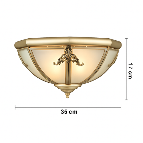 plafonnier en cuivre pour intérieur et extérieur polyvalent