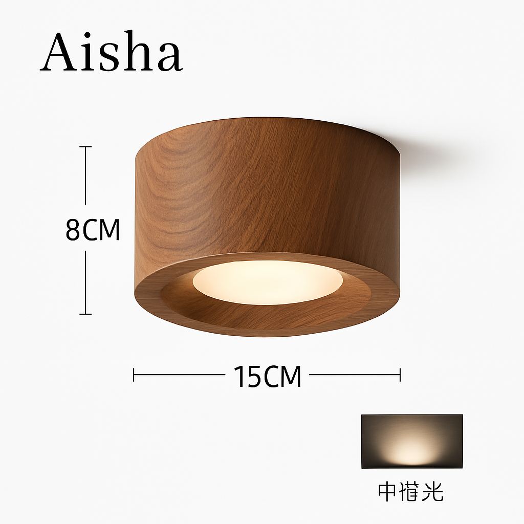 plafonnier en résine ancienne double tête style japonais pour intérieur - vue 5 sur 11