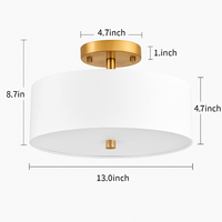 plafonnier en tissu américain design simple pour intérieur