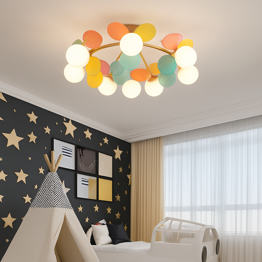 plafonnier en verre design lumineux pour intérieur moderne - vue 4 sur 18