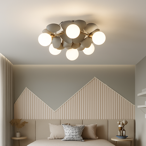 plafonnier en verre design lumineux pour intérieur moderne - vue 6 sur 18