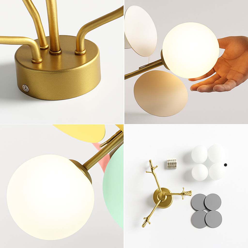 plafonnier en verre design lumineux pour intérieur moderne - vue 6 sur 18