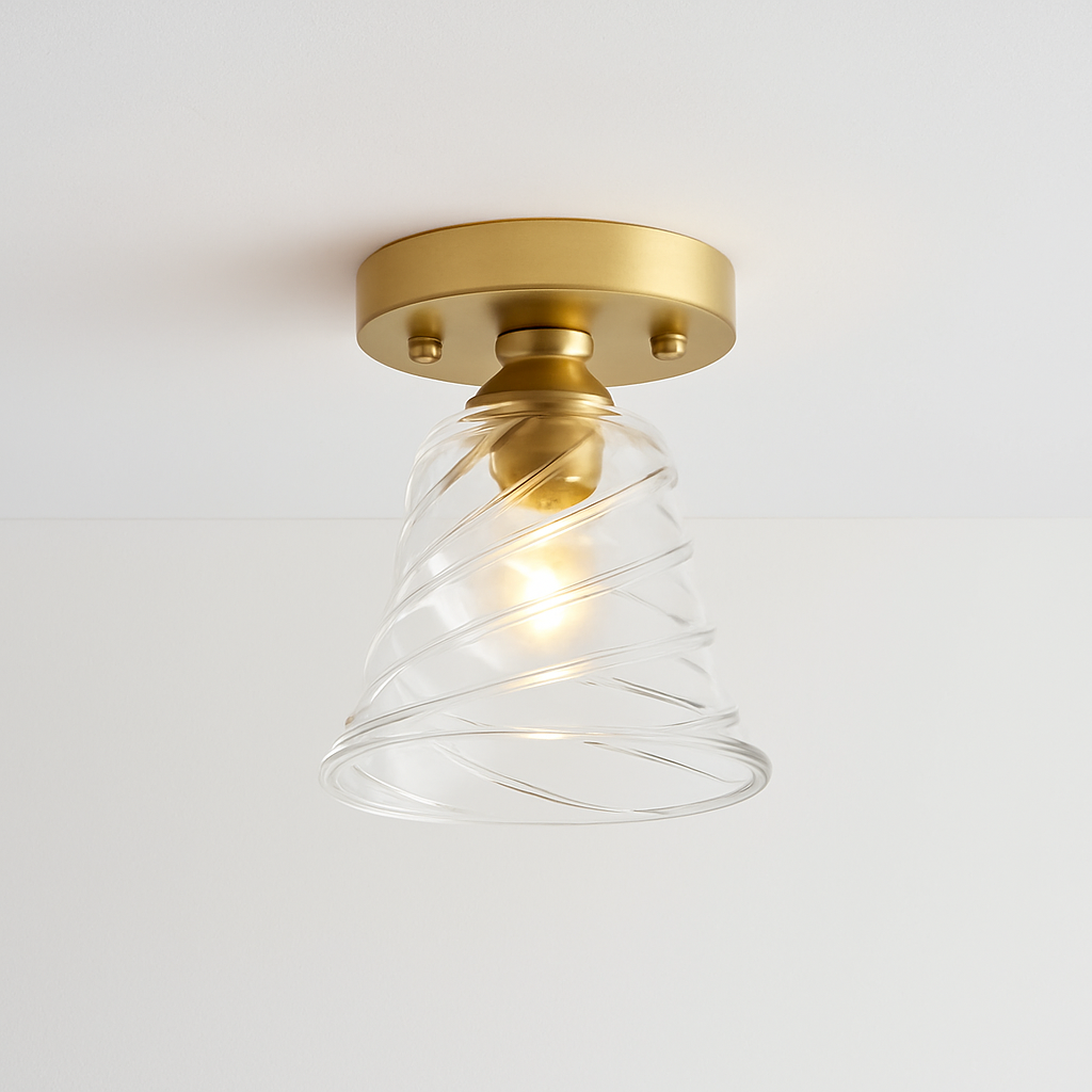plafonnier en verre nordique rétro loft vintage moderne abat-jour - vue 12 sur 26
