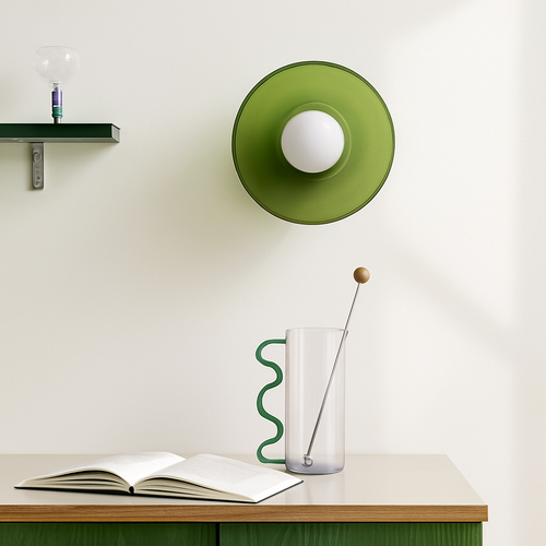 Plafonnier en verre nordique à tête unique G9 - vue 4 sur 10