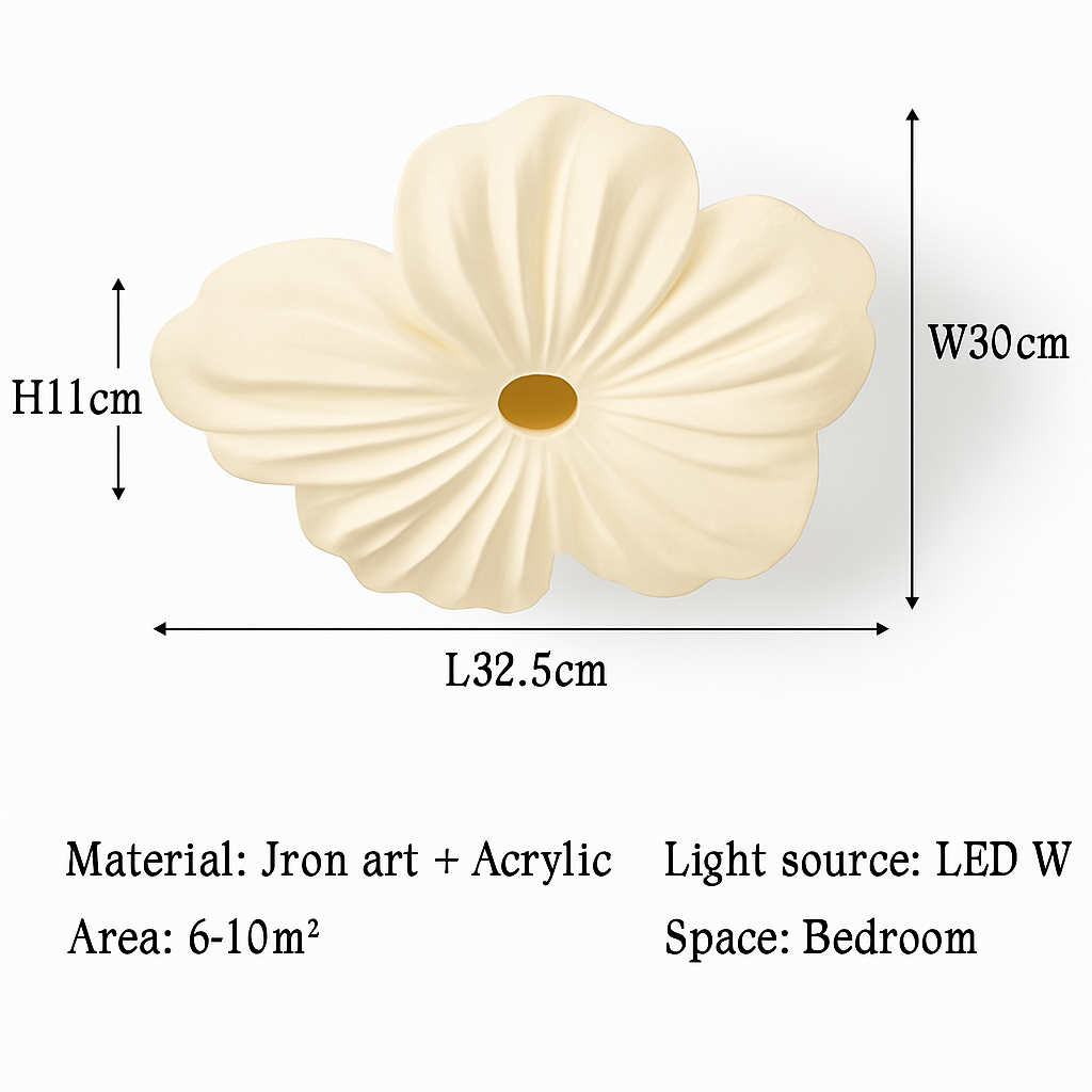 plafonnier floral nordique pour décoration de chambre d'enfant - vue 12 sur 12
