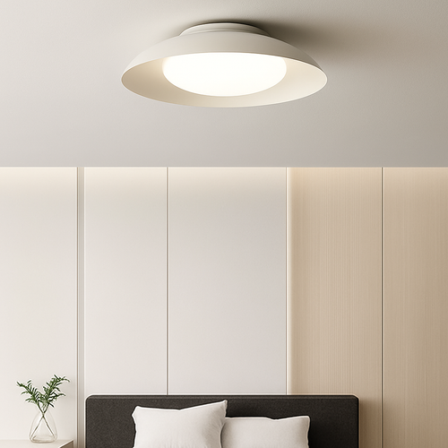 plafonnier industriel créatif en métal avec éclairage led - vue 3 sur 8