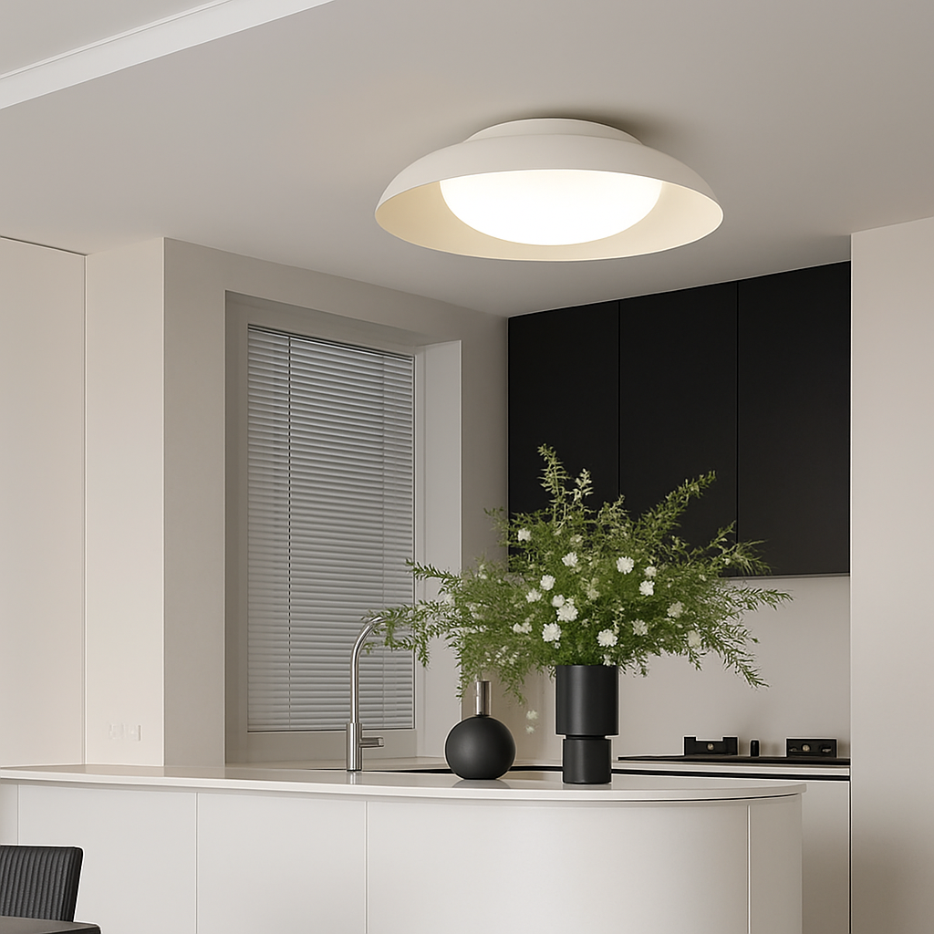 plafonnier industriel créatif en métal avec éclairage led - vue 5 sur 8