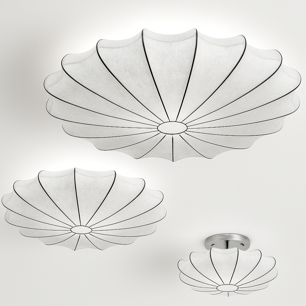Plafonnier japonais art rond lumière minimaliste plafonnier chambre lampe salon personnalité nelson lampe - vue 5 sur 12
