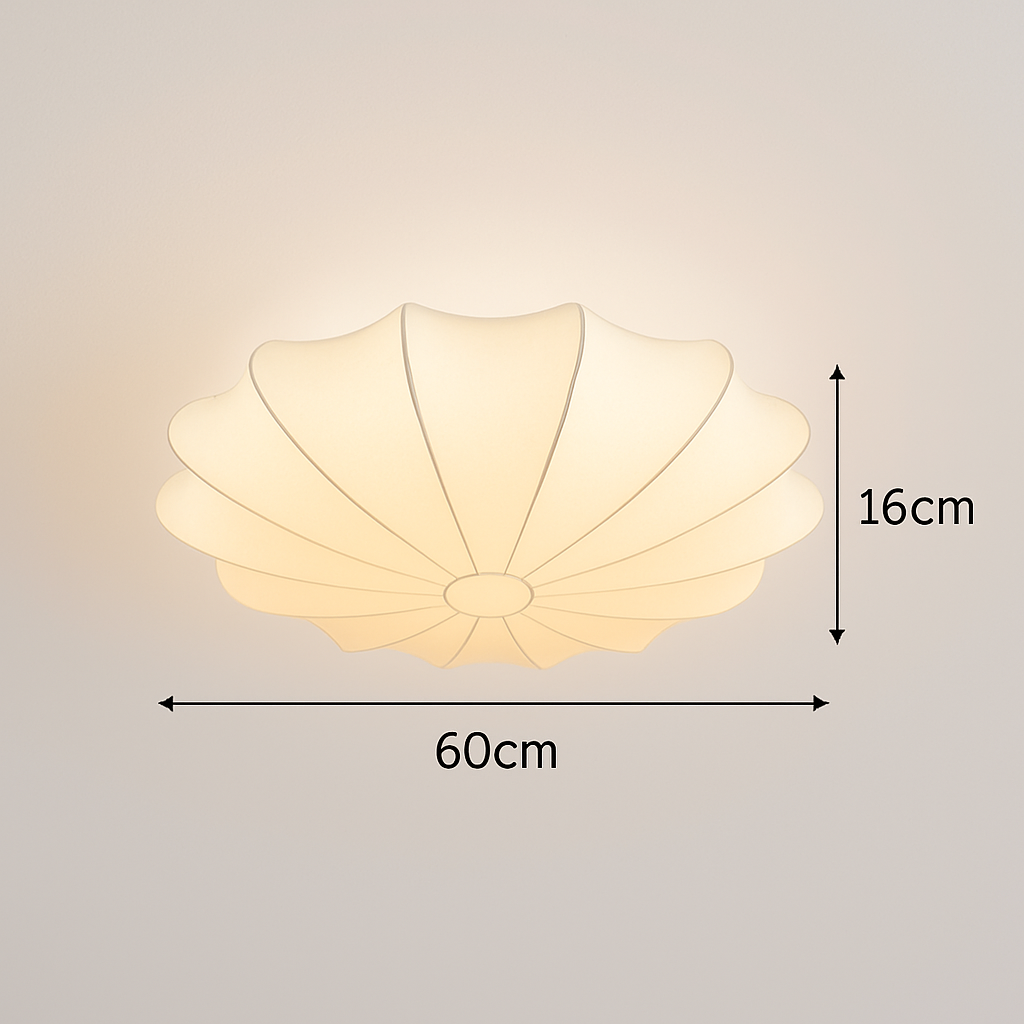 Plafonnier japonais art rond lumière minimaliste plafonnier chambre lampe salon personnalité nelson lampe - vue 8 sur 12