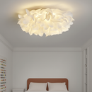Plafonnier LED chic nordique fleurs blanches