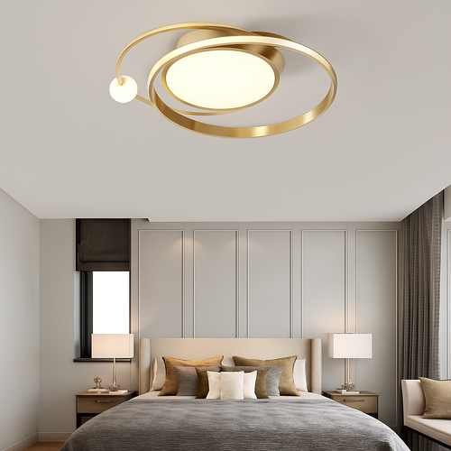 plafonnier led circulaire avec télécommande design simple 	 2024 - vue 3 sur 12
