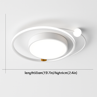 plafonnier led circulaire avec télécommande design simple 	 2024