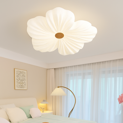 plafonnier led décoratif en forme de fleur style nordique - vue 2 sur 12