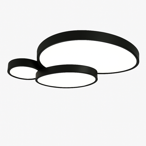 Plafonnier LED design décorative led noir blanc - vue 2 sur 12