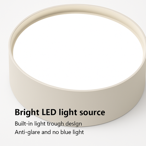 Plafonnier LED design décorative led noir blanc - vue 5 sur 12