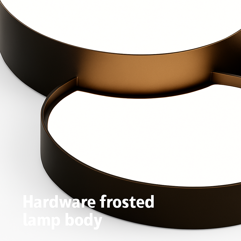 Plafonnier LED design décorative led noir blanc - vue 5 sur 12