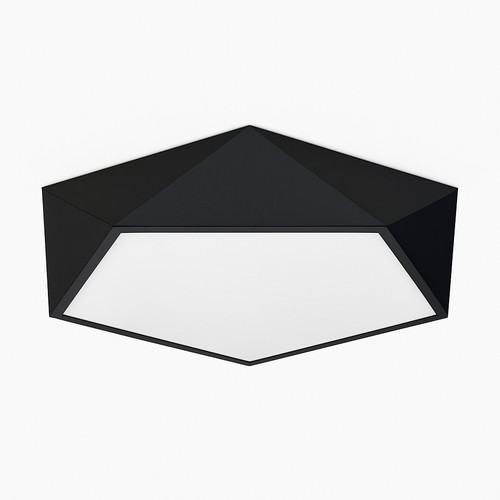 Plafonnier LED design géométrique en diamant - vue 4 sur 5