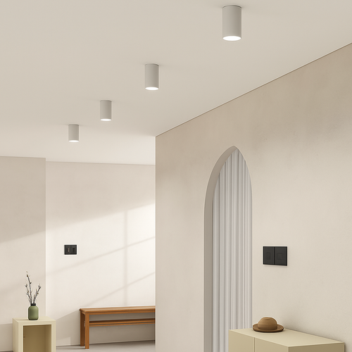plafonnier led design nordique moderne - vue 5 sur 12