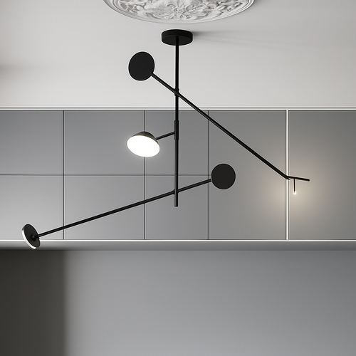 Plafonnier Led design nordique pour Tables basses de restaurant bureaux de chambre lampes suspendues noires luminaire de décoration de la maison - vue 3 sur 14