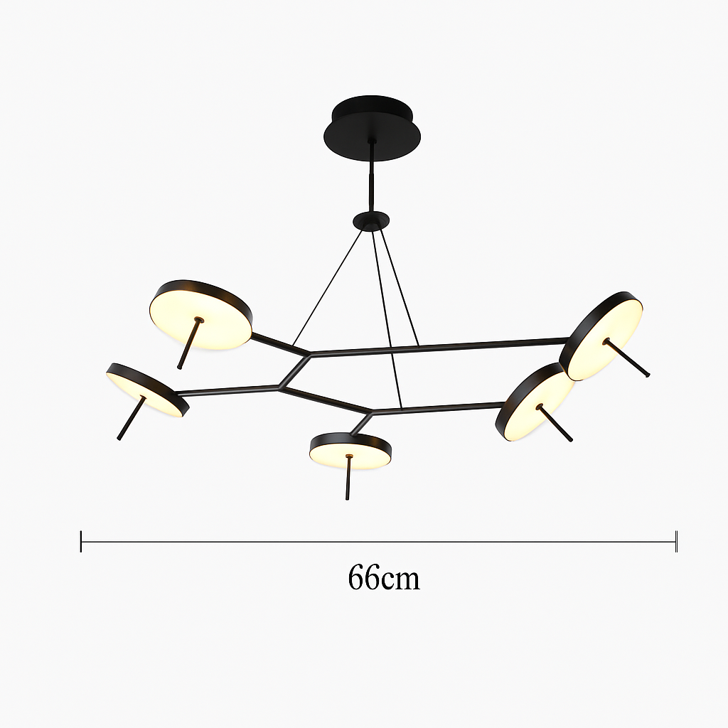 Plafonnier Led design nordique pour Tables basses de restaurant bureaux de chambre lampes suspendues noires luminaire de décoration de la maison - vue 14 sur 14