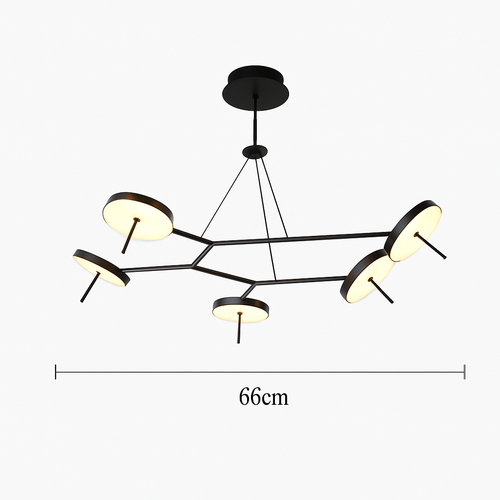 Plafonnier Led design nordique pour Tables basses de restaurant bureaux de chambre lampes suspendues noires luminaire de décoration de la maison - vue 15 sur 14